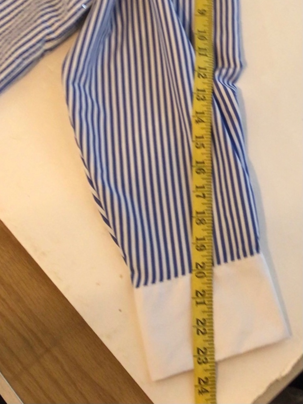 Lane Bryant Stripe Sequin Button Down Shirt 22/24 Contrast Cuff Holiday Party - Picture 12 of 14